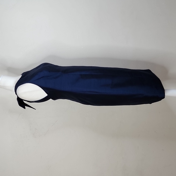 NWT Alfred Sung Midnight Blue Cocktail Sheath Dress Size 8 - Picture 7 of 12